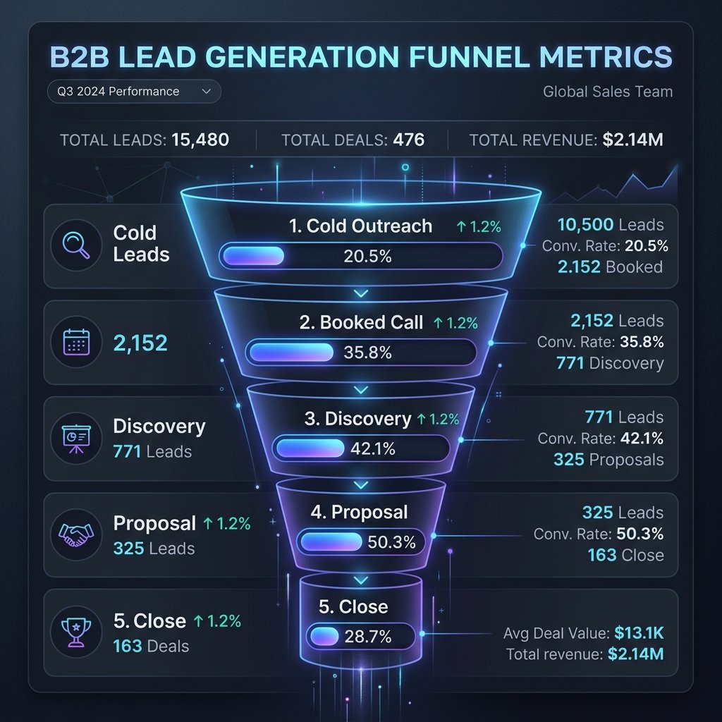 B2B Lead Generation Funnel — How We Generate Clients